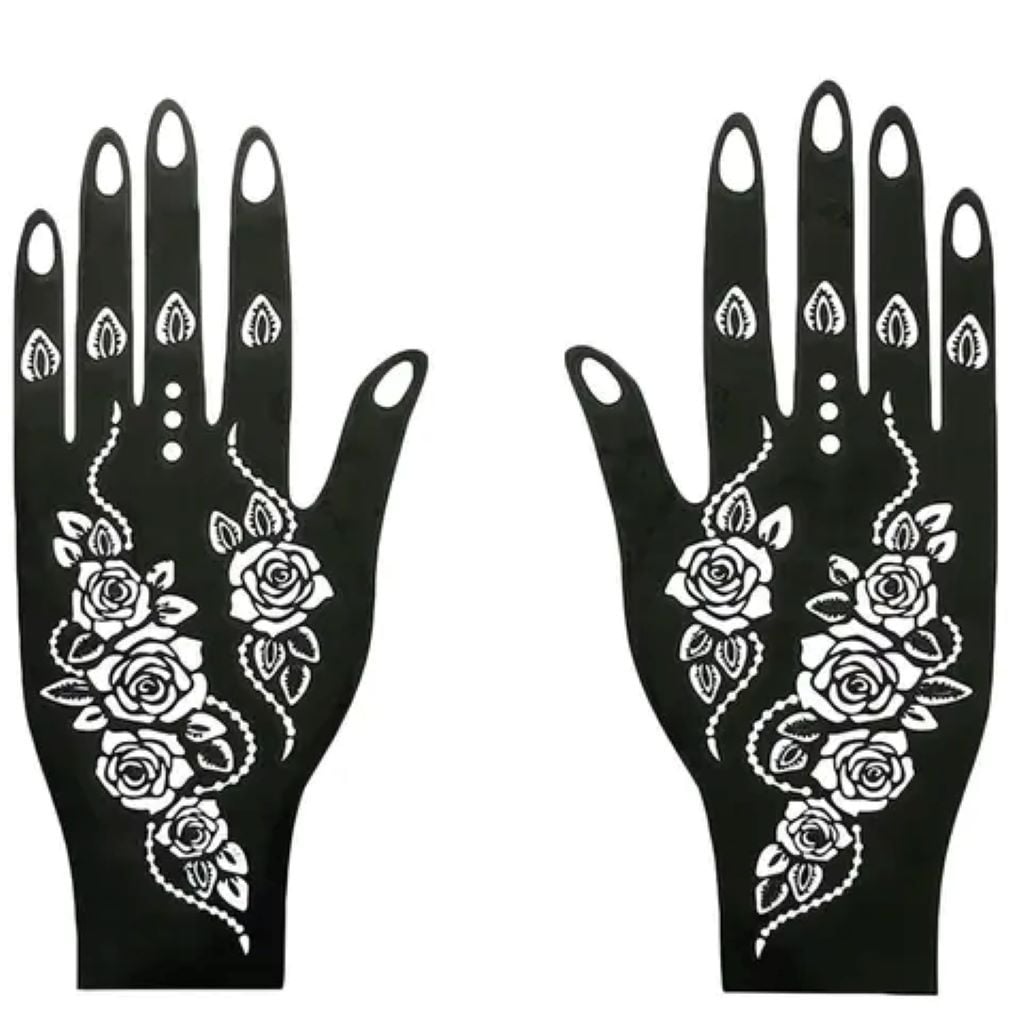 Наліпка трафарет для тату руки 2шт C15 WorldFun