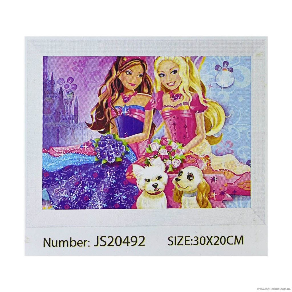 Алмазна мозаїка 20*30см Принцеси у коробці JS 20492 TK union group