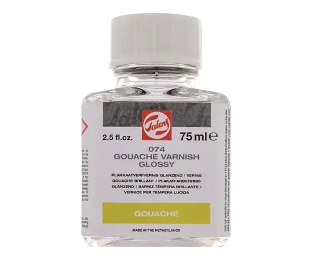 Лак покривний для гуаші глянцевий 75мл в банці 24285074 Rosa