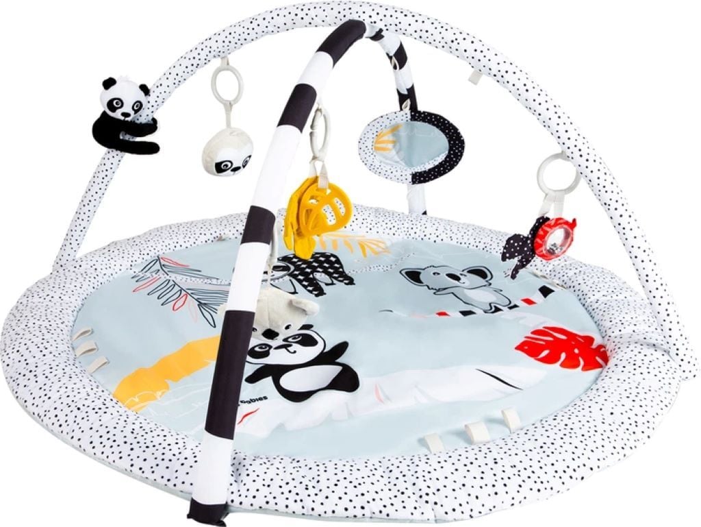 Килимок для немовляти розвиваючий BabiesBoo з дугами 6 знімних іграшок люстерко у коробці 68/092 Canpol