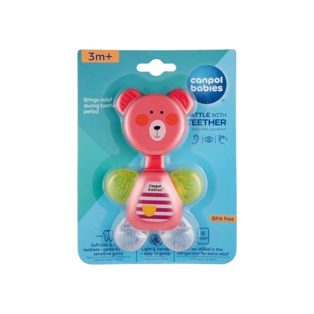 Брязкальце прорізувач Ведмедик на планшетці 56/139 pin Canpol