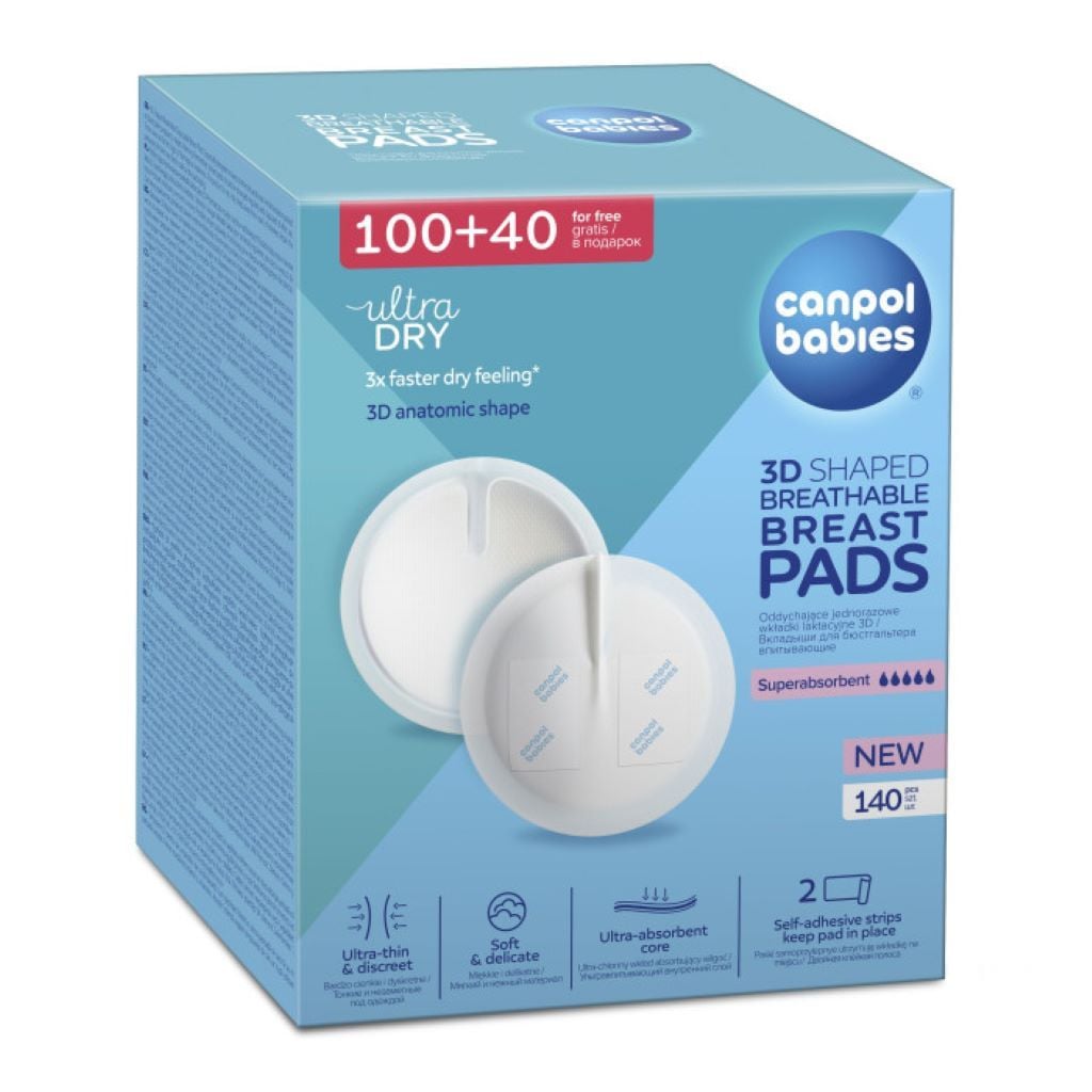 Лактаційні прокладки одноразові 140шт коробка 1/654 Canpol