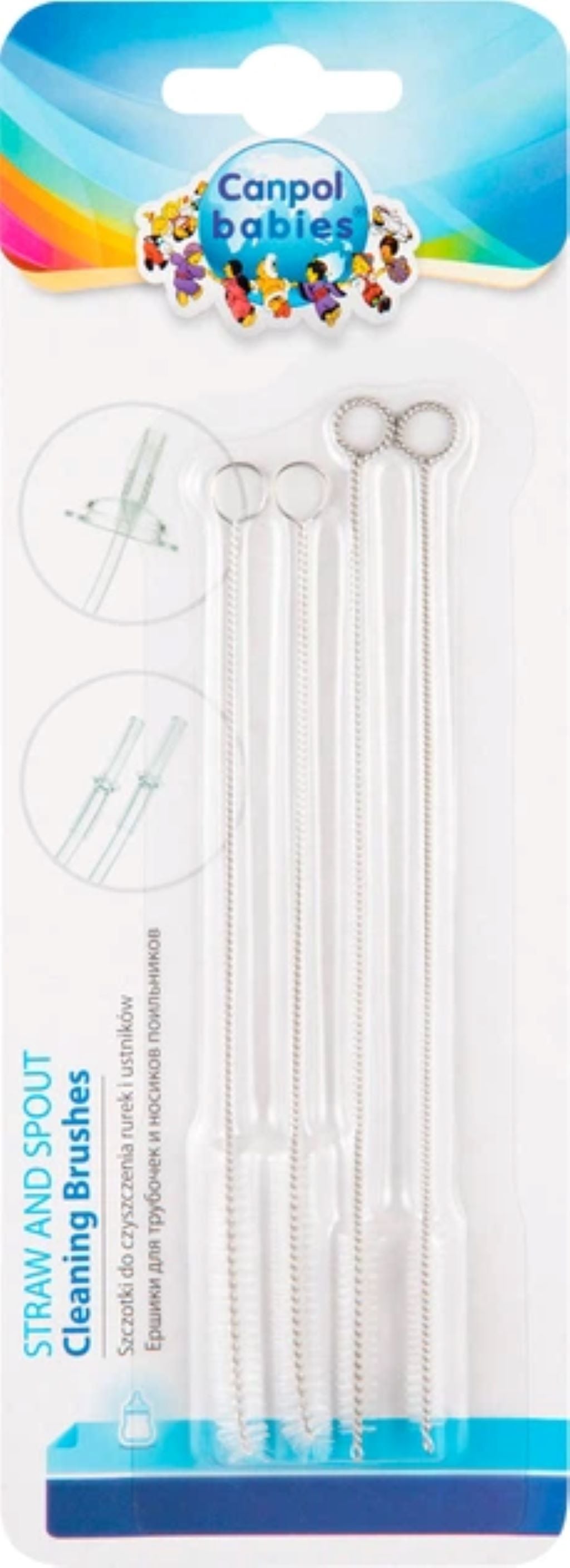 Щітки для чищення трубочок 4 шт на планшеті 7/408 Canpol