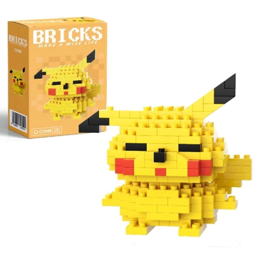 Конструктор піксельний 179д Пікачу у коробці 11*8*4см C1048 Bricks