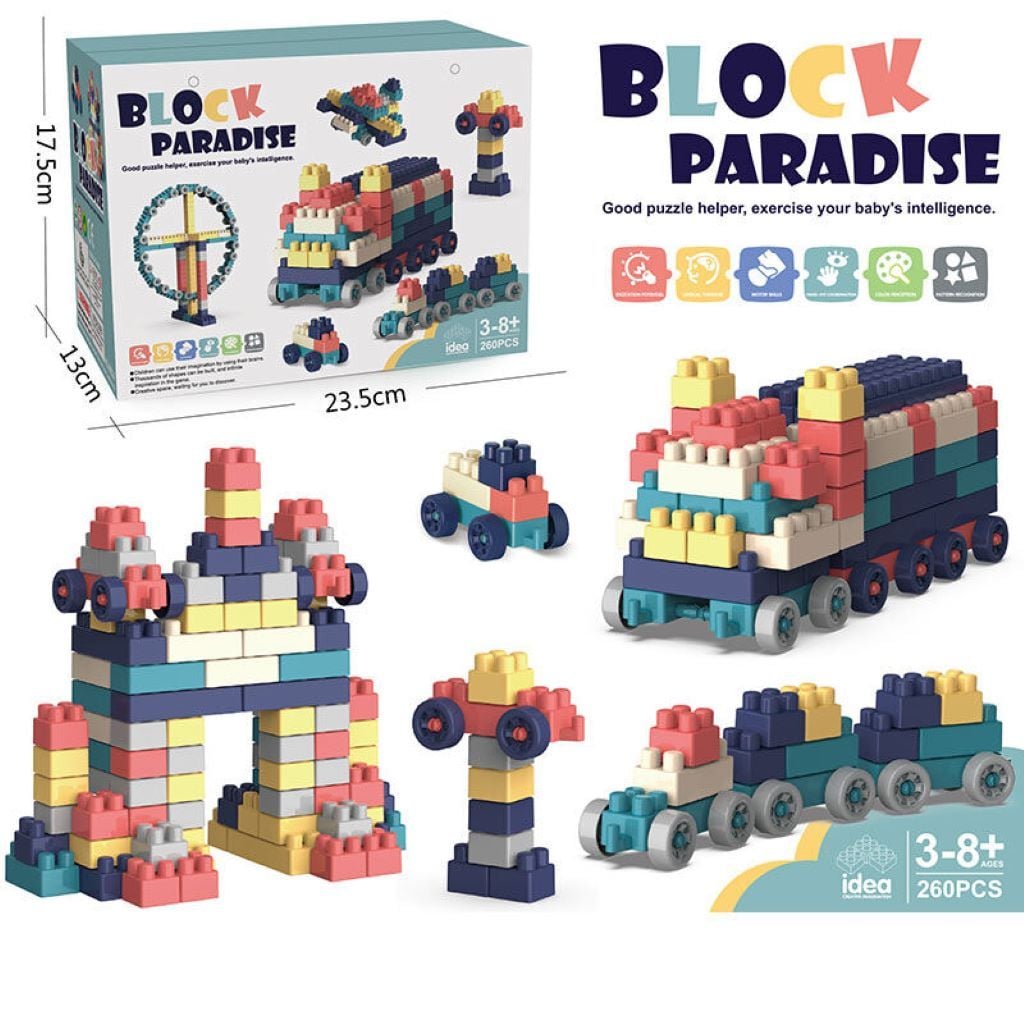Конструктор 260дет Block Paradise у коробці 23,5*17*13см 6602A Ideal