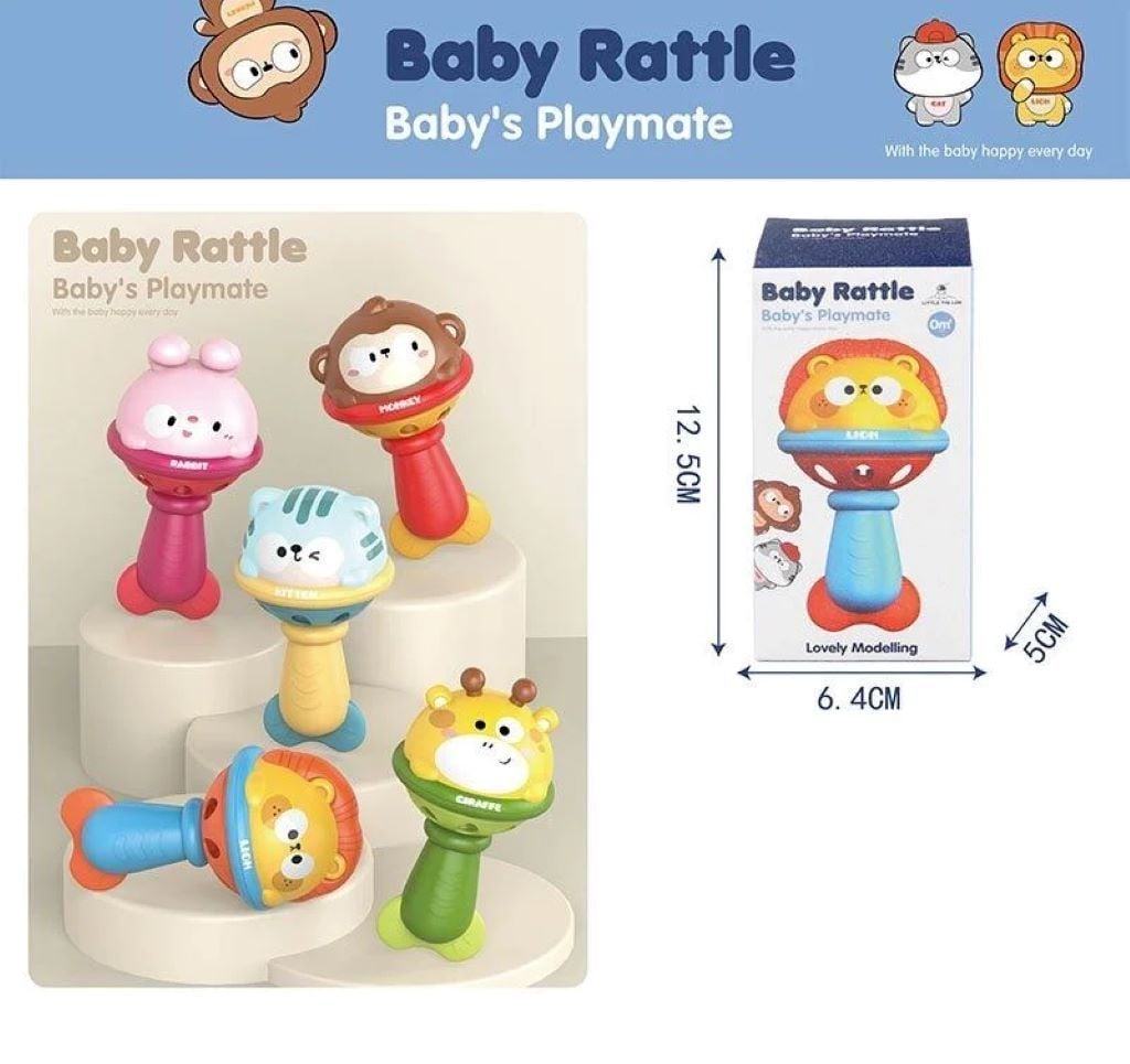 Брязкальце Тваринки 12см у коробці 12*6*6см мікс видів 1166 Китай