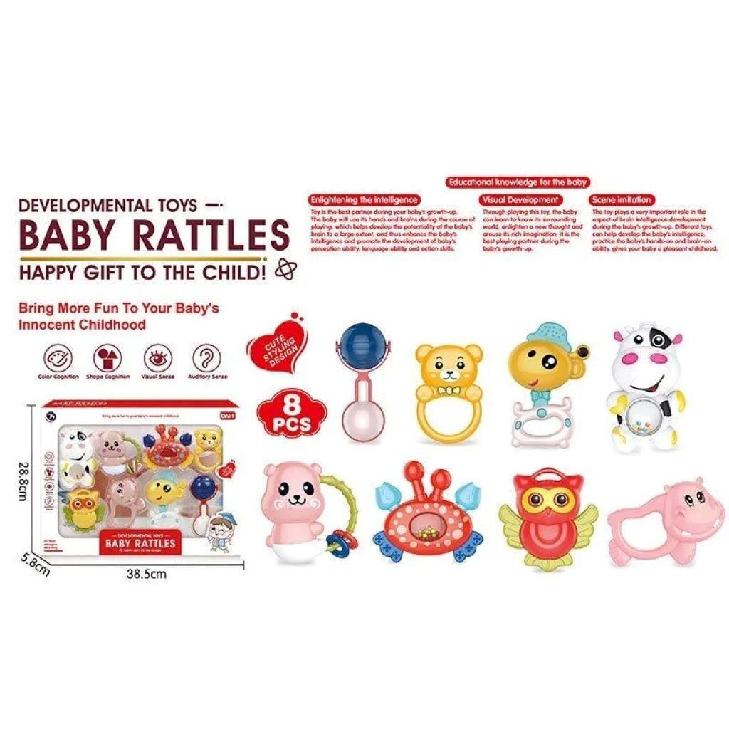 Брязкальце набір 8шт прорізувач у коробці 38*28*6см BM9200-1 Китай