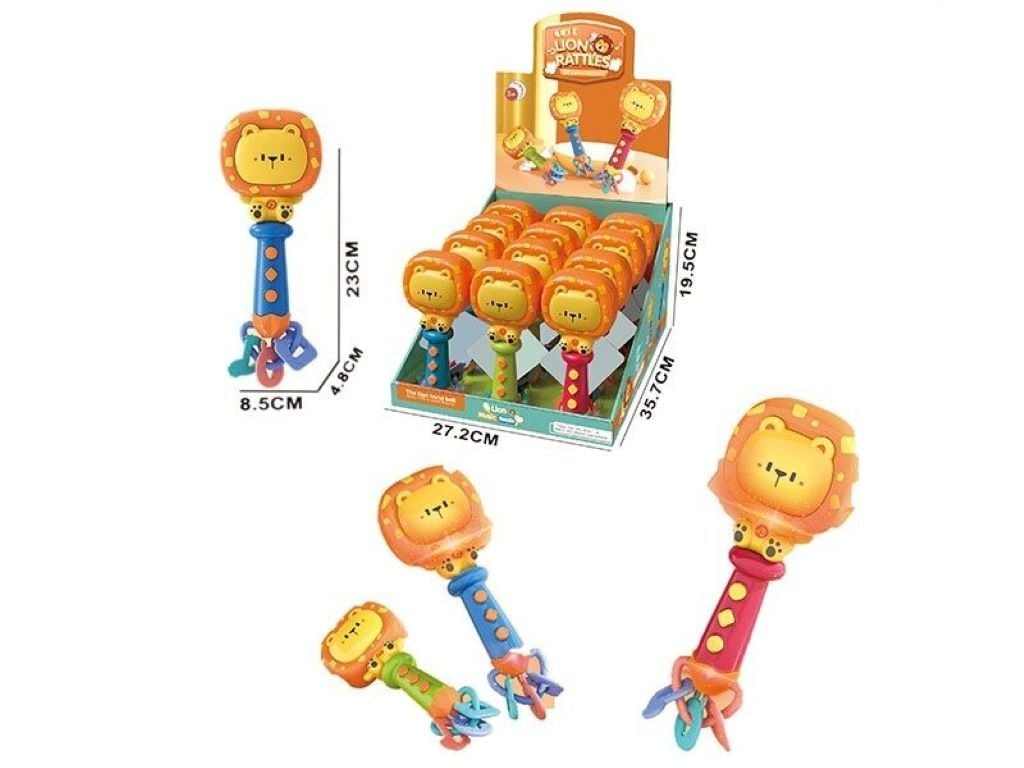 Брязкальце музичне"Лев" з прорізувачем англійські слова M609 Китай