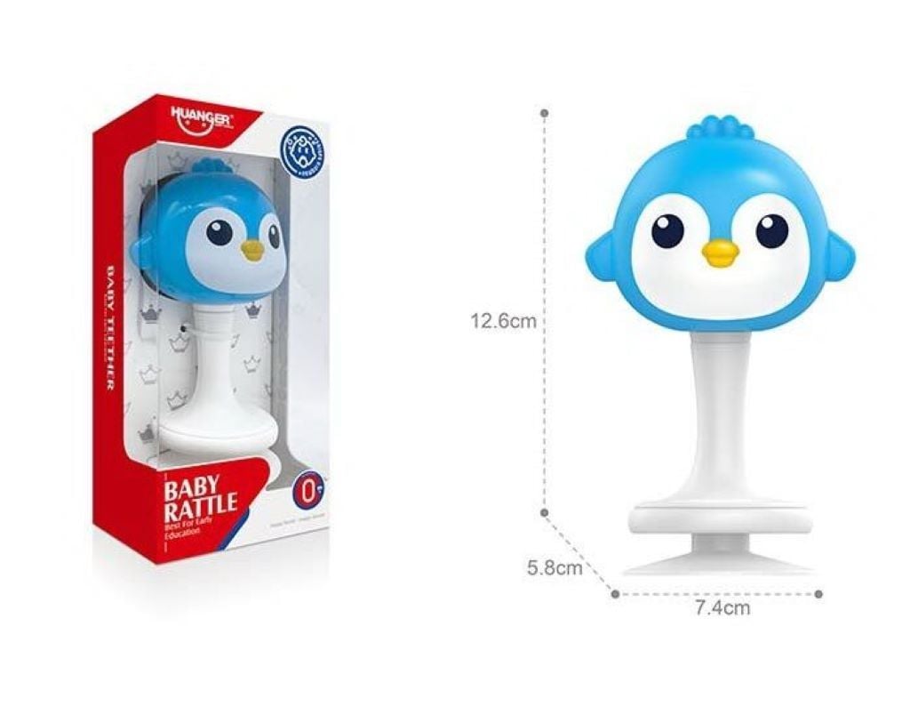 Брязкальце на присосці Пінгвін у коробці 17*8*6см HE8043 Китай