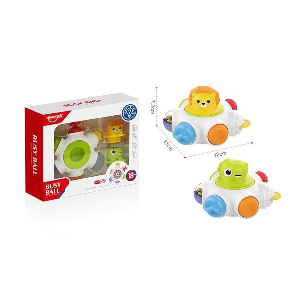 Бізіборд сфера з кульками 7 забавок у коробці 18*18,5*5,5см HE8031 Китай