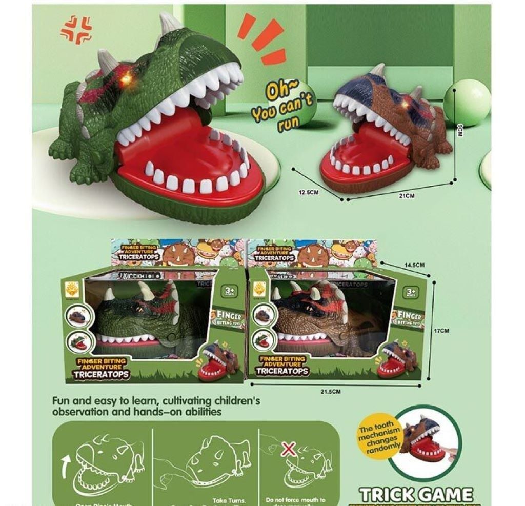Настільна гра Динозавр зубастик на бат у коробці 21*17*14,5см 85120 Китай