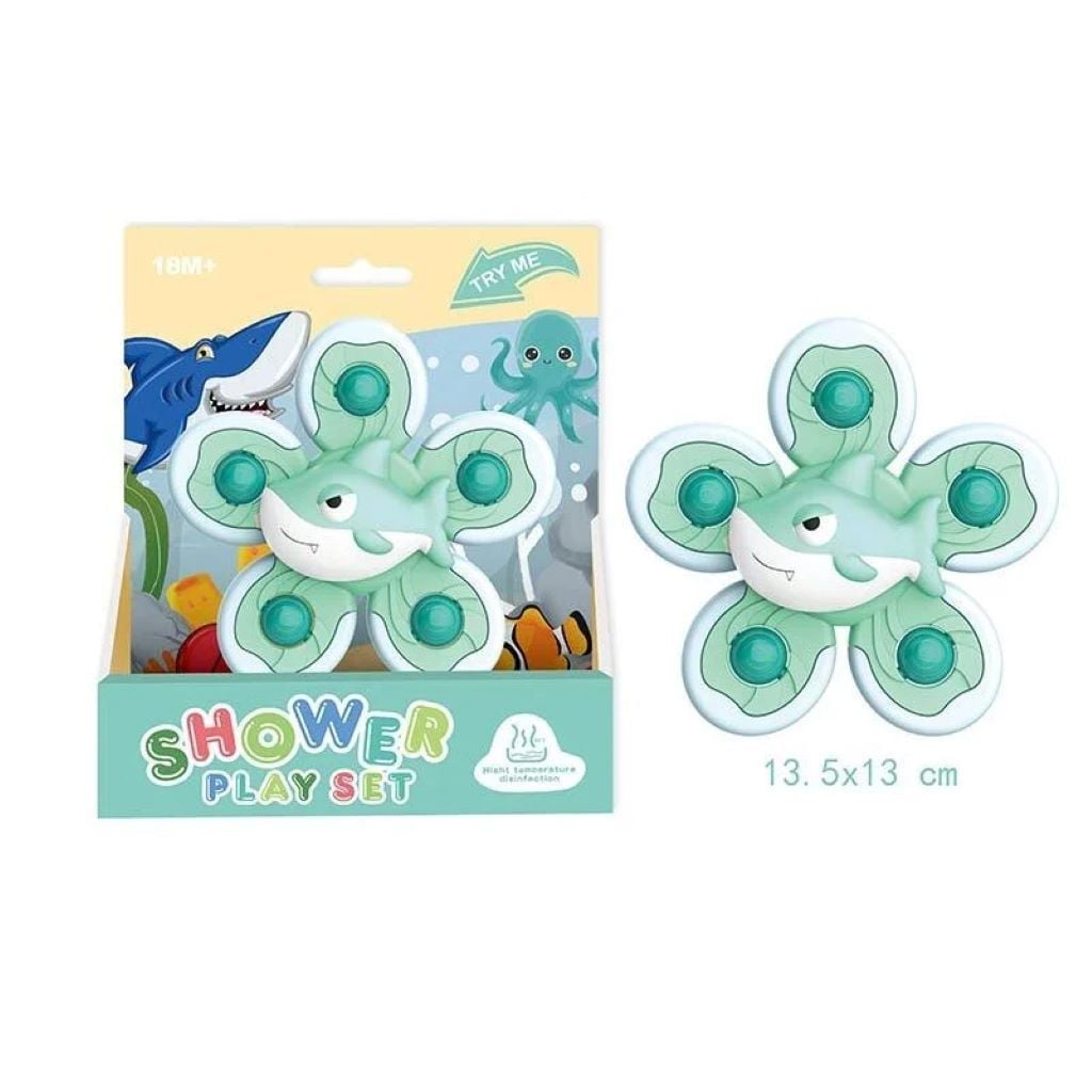 Брязкальце- спінер Акула на присосці в коробці 17*14*5см 2288-5A Aiyingle