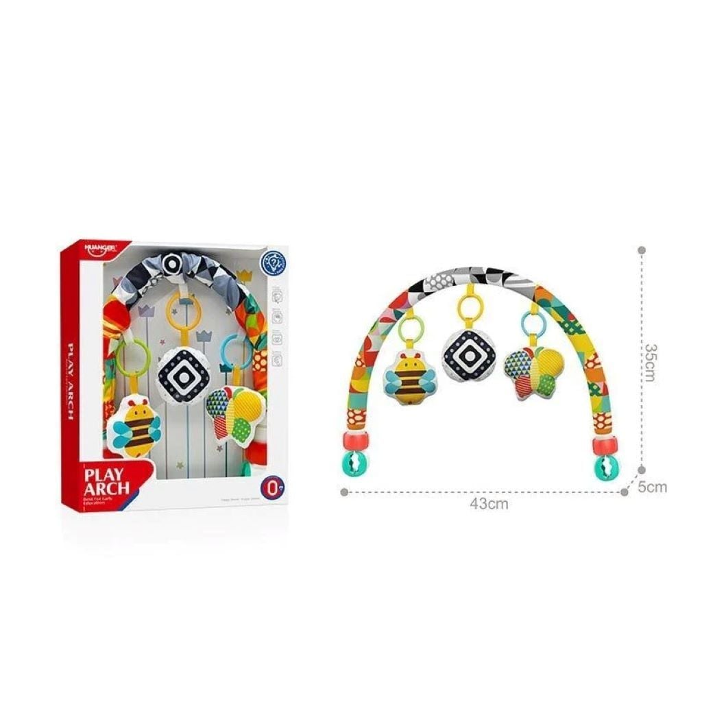 Брязкальце дуга на кроватку/візочок 3 підвіски у коробці 36*28*6,5см HE0316 Китай