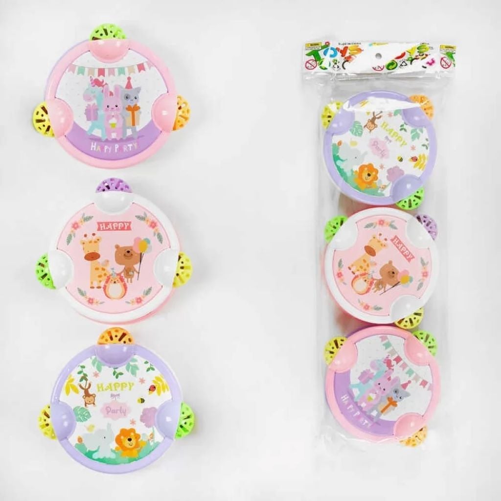 Брязкальце Бубон пластик 9см з малюнком в пакеті 929-65 Toys