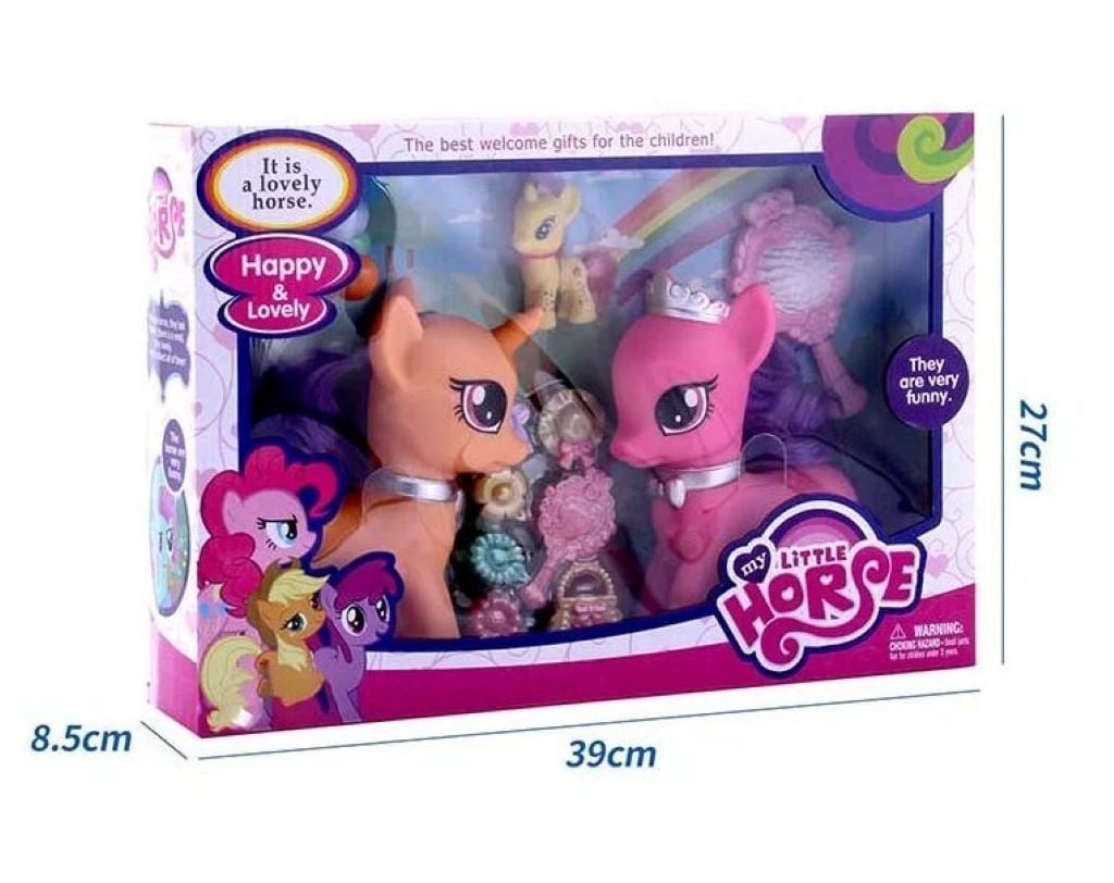 Поні 3 шт з аксесуари у коробці 39*27*8см HF998 Китай