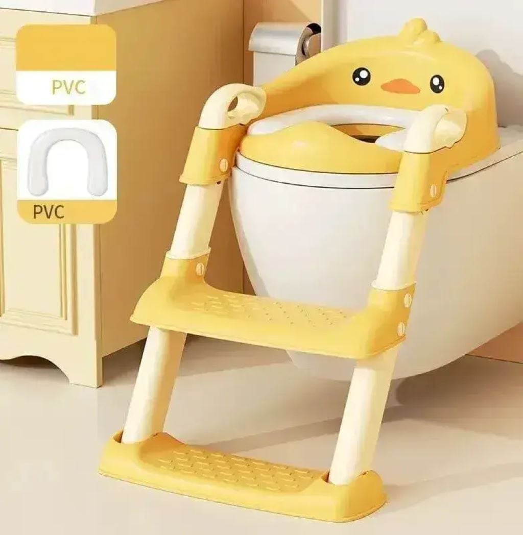 Туалетне сидіння м'яке із сходами та ручками ВМ-36309 Bimbo