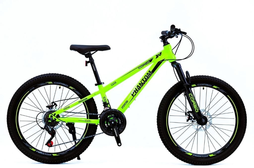 Велосипед Спортивний Corso  PHANTOM 24" рама сталева 11" обладнання SunRun 21 швидкість PH-51616 Китай