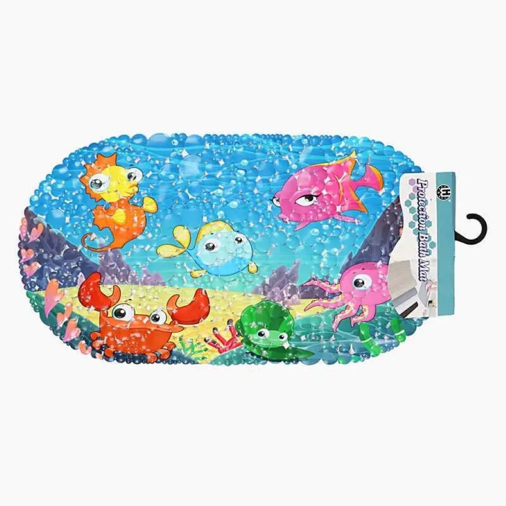 Килимок для ванни 66х34.5 см антиковзка гумова поверхня присоски    C75988 Китай