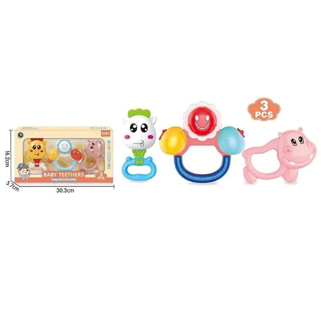 Брязкальця набір 3шт у коробці 30*15*5см BM4300-3 Китай