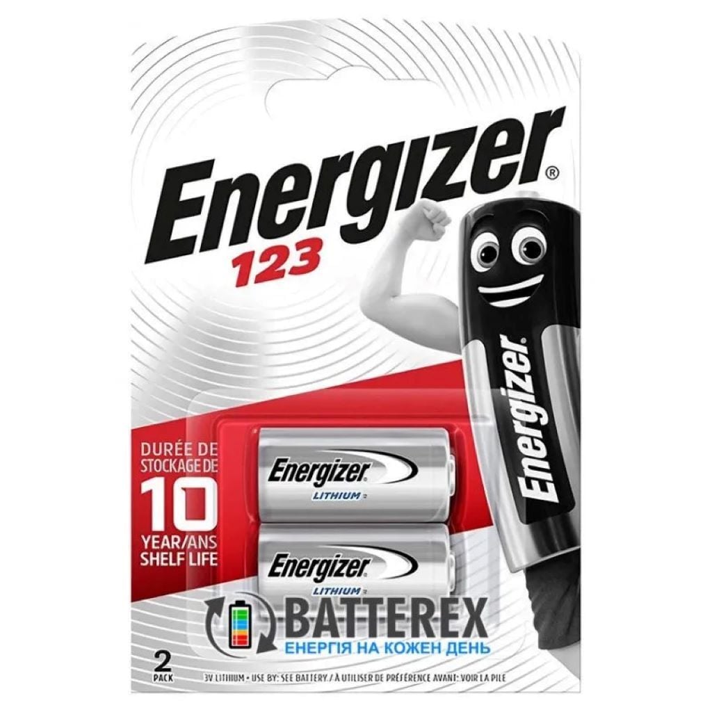 Батарейка CR123 3V на планшеті CR123 Energizer