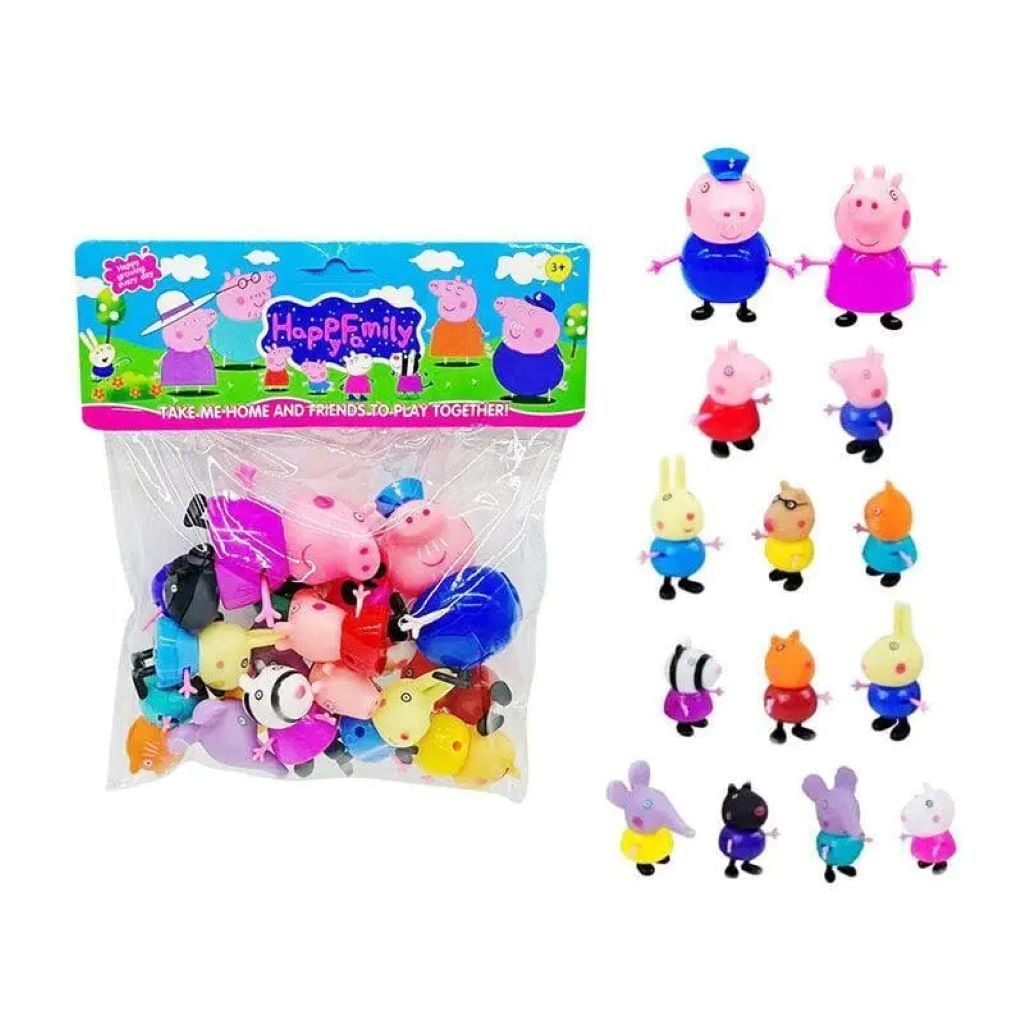 Герої типу Свинка Пепа 14 фігуркок у пакеті 23*17см PP655-7 Китай