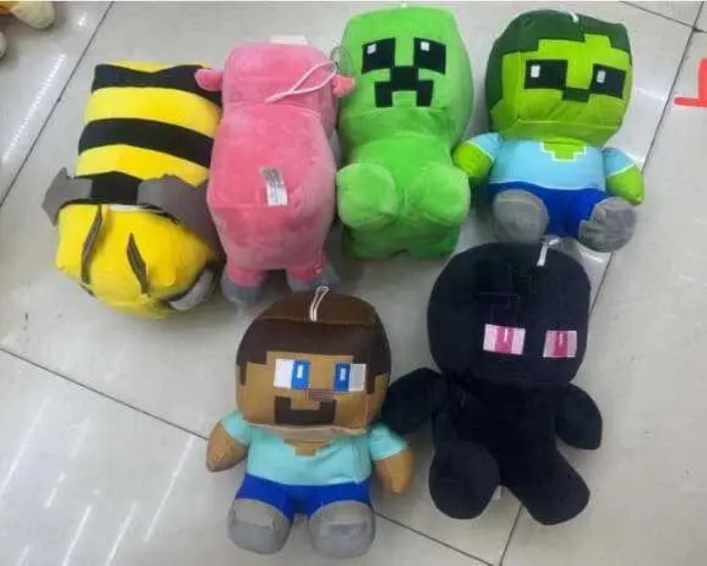 М’яка іграшка герої типу  Minecraft 22см  велюр на присосці мікс видів M20259 Китай
