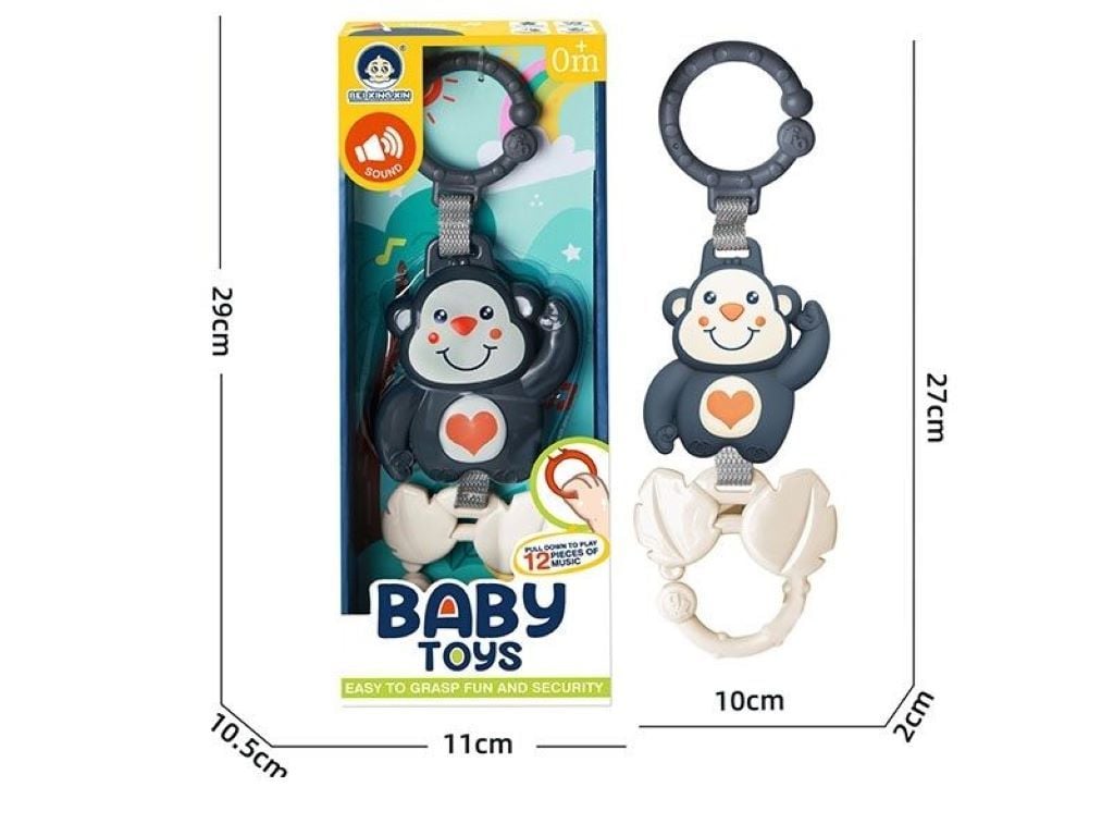 Брязкальце Мавпа 12 мелодій на батарейках у коробці 988-5 Китай