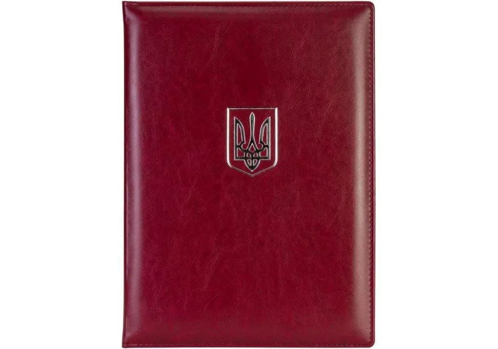 Папка А4 Вітальна з гербом бордо Nebraska 36047-18 Optima