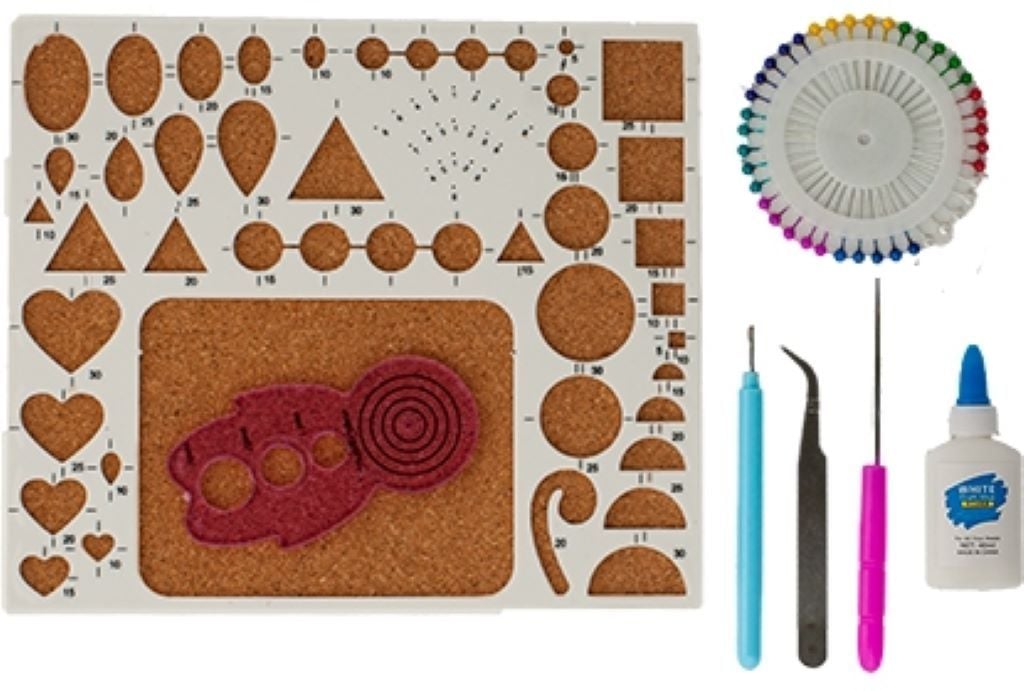 Квілінг набір для творчості інструменти папір клей голки в коробці 24*20*4см 1813 Китай