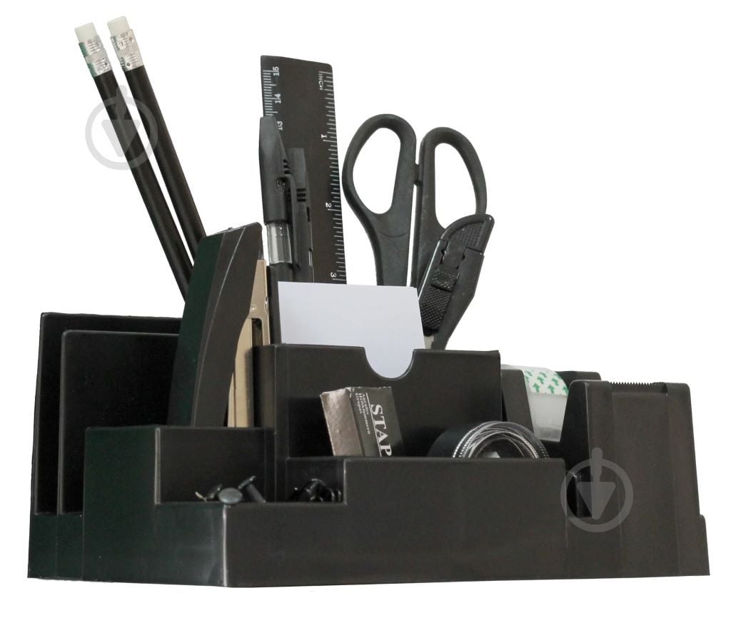 Настільний органайзер 17 предметів чорний 4-414 Office