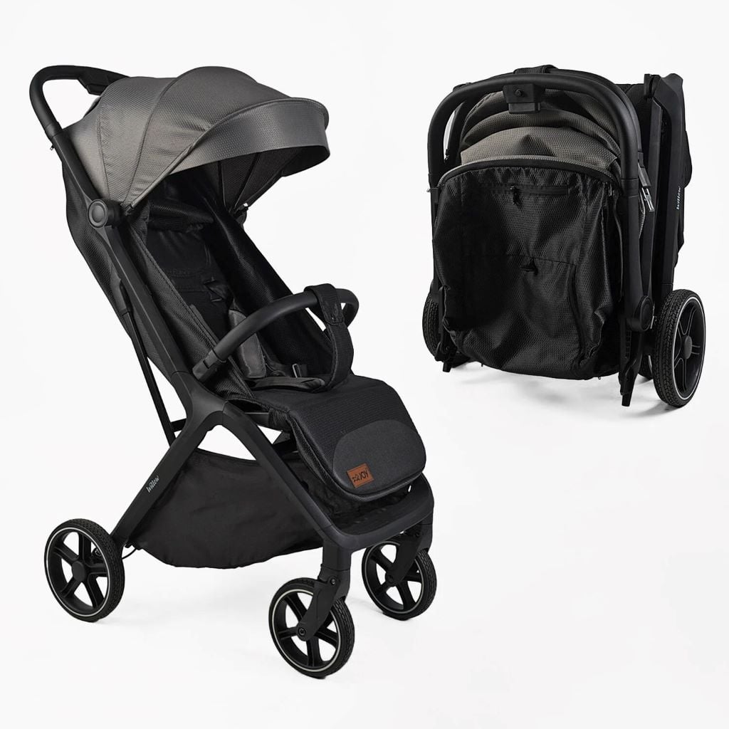 Візочок дитячий прогулянковий Willow футкавер рама алюмінієва підсклянник телескопічна ручка сіра WL-65510 Joy