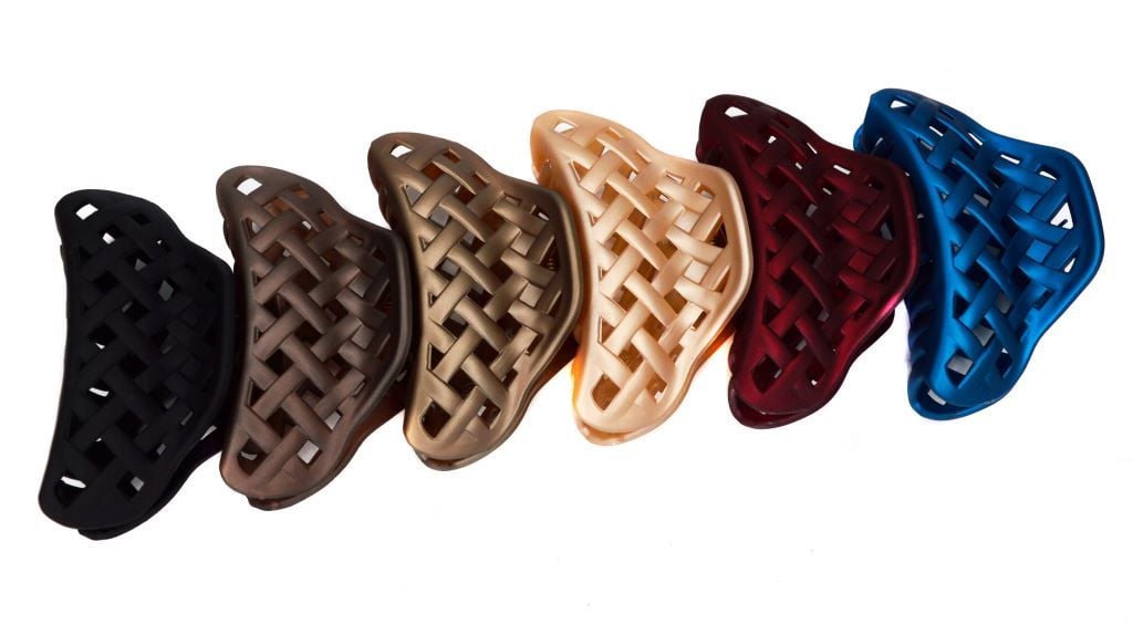 Заколка краб для волося пластик мікс кольорів 0403-1078 Китай