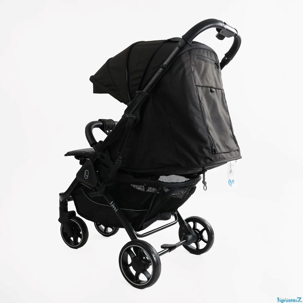 Візочок дитячий прогулянковий Livvi футкавер рама алюмінієва підсклянник телескопічна ручка рожева LV-08160 Joy