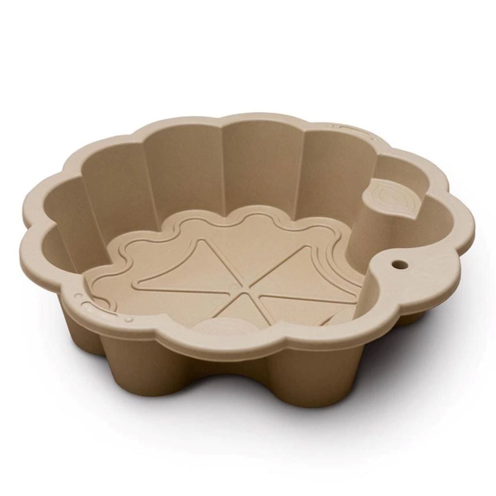 Пісочниця-басейн Квітка 81*81*20см з отвором длч парасольки світло-коричнева 01234/02 doloni