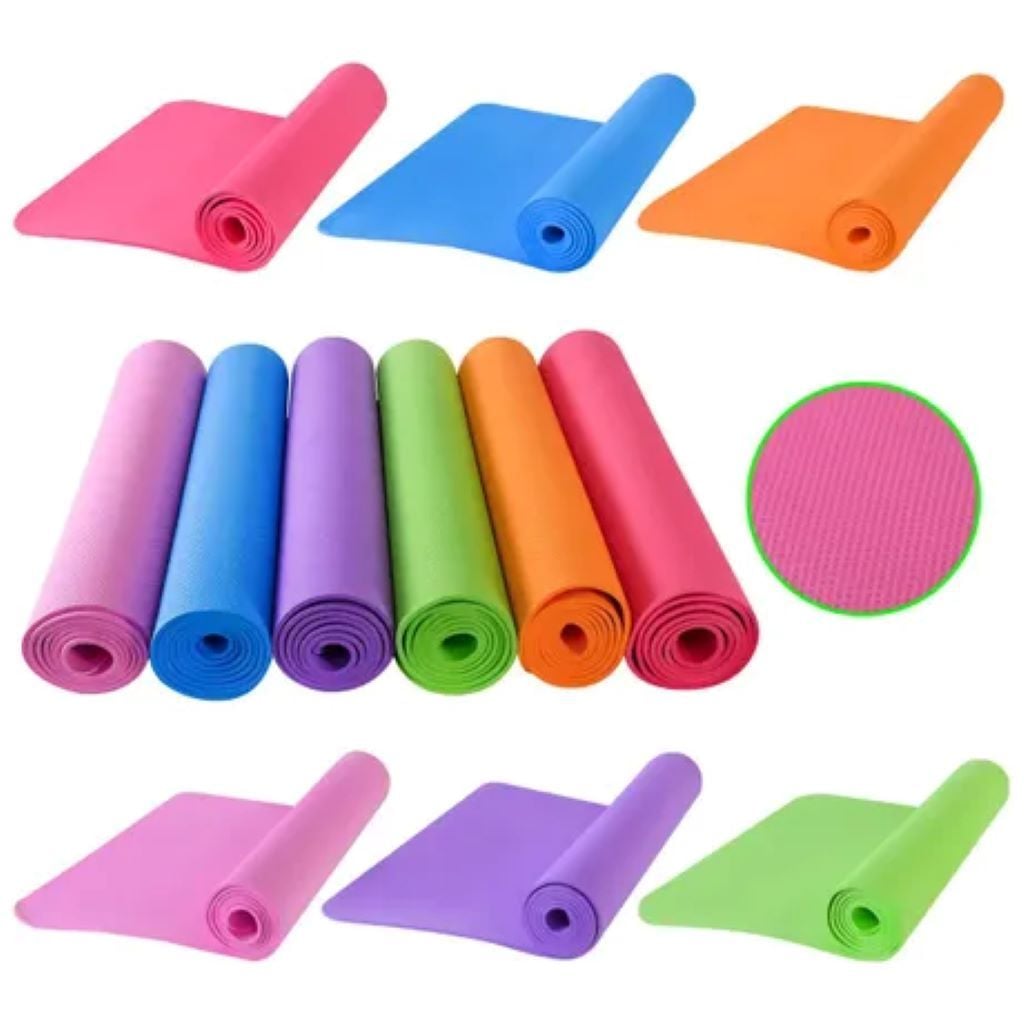 Йогомат килимок для занять спортом 173*61см товщина 0,6см мікс кол YM0106 Extreme