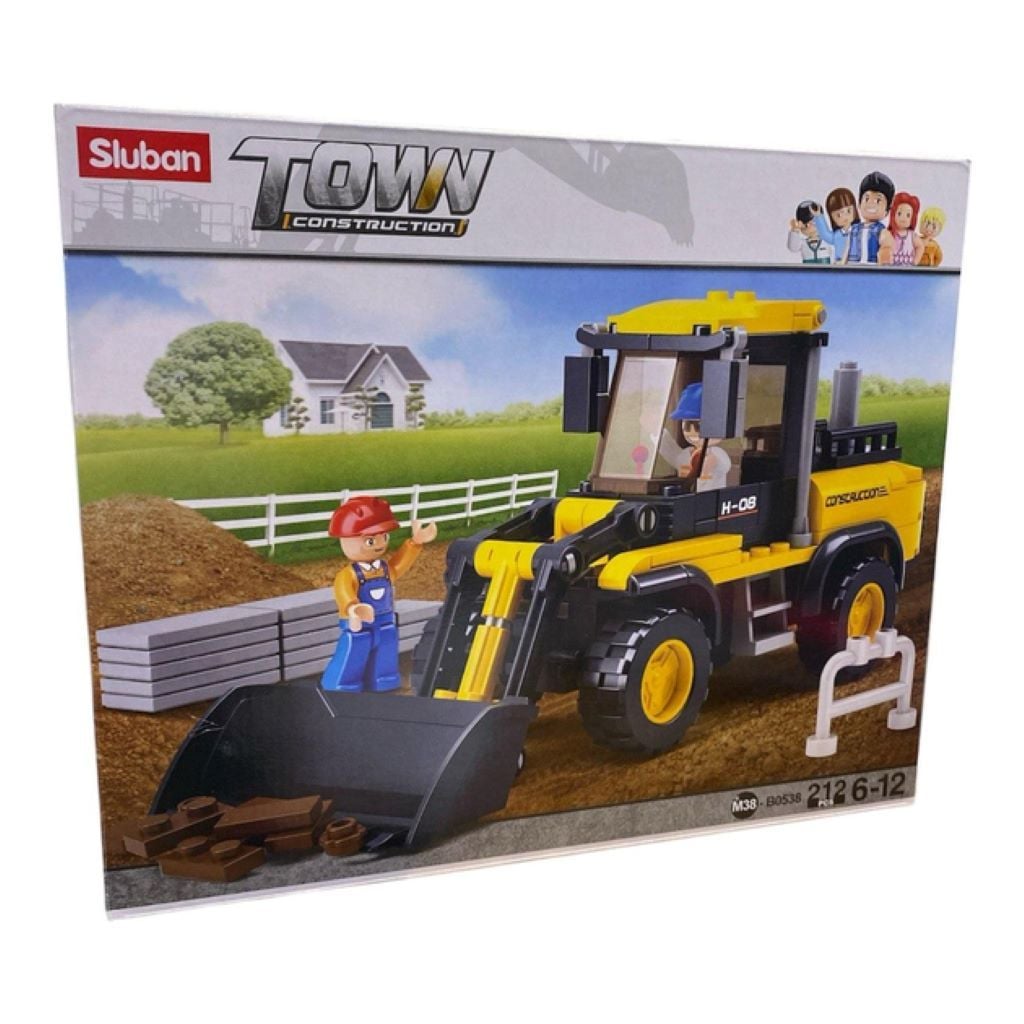 Конструктор типу лего 212 дет Town Бульдозер фігурки в коробці 23*28,5*5см M38-B0538 sluban