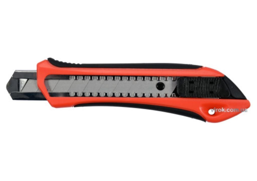 Ніж канцелярський 18мм з висувним лезом з відломними сегментами на планшеті YT-75072 YATO