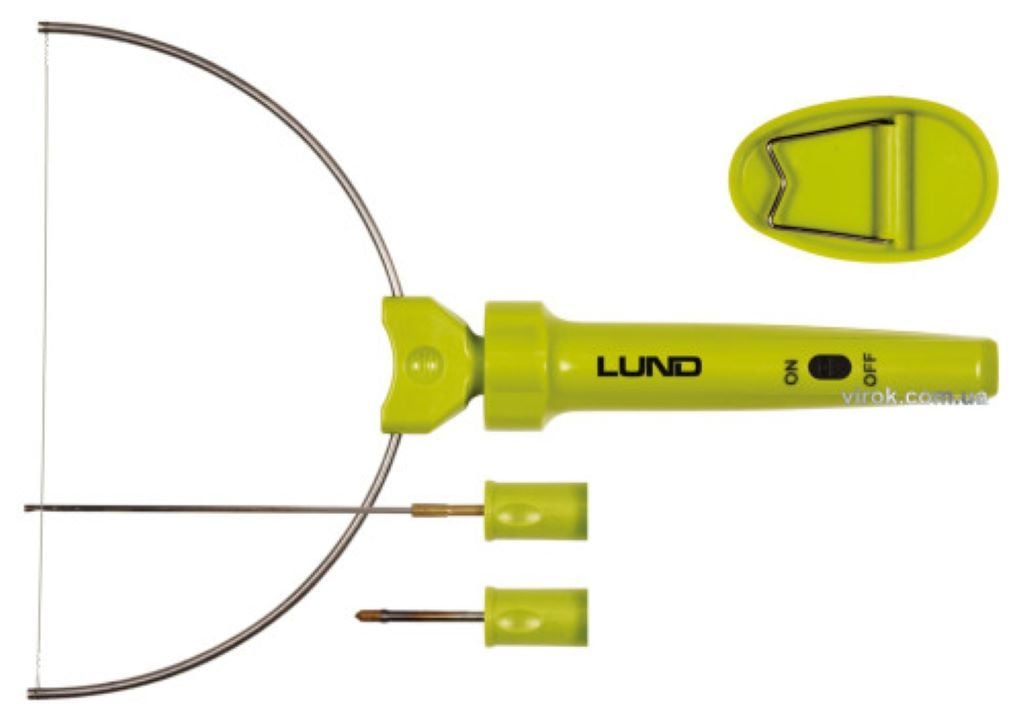 Ніж до пінопласту мережевий 9 Вт з 3 різальними насадками у коробці 78894 Lund