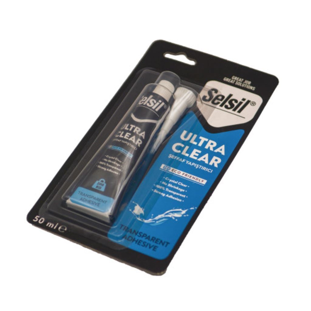 Клей монтажний 50мл гібрідний прозорий на планшеті 20V245 Selsil