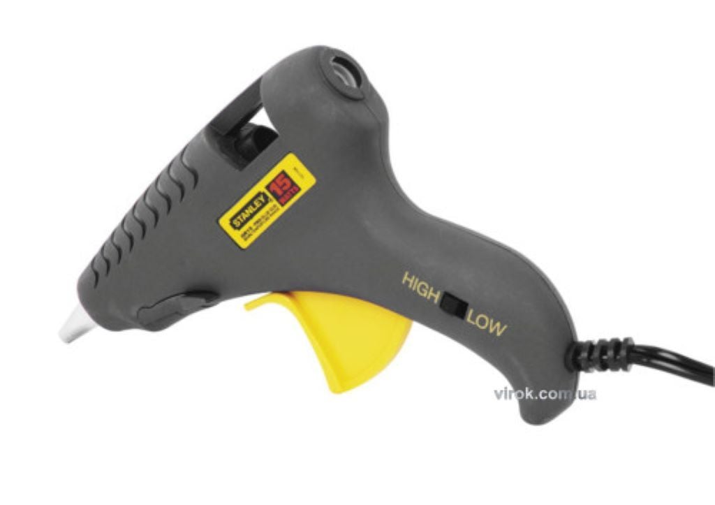 Термо пістолет 7мм 15BT від мережі у блістері 15*23см 6-GR15 Stanley