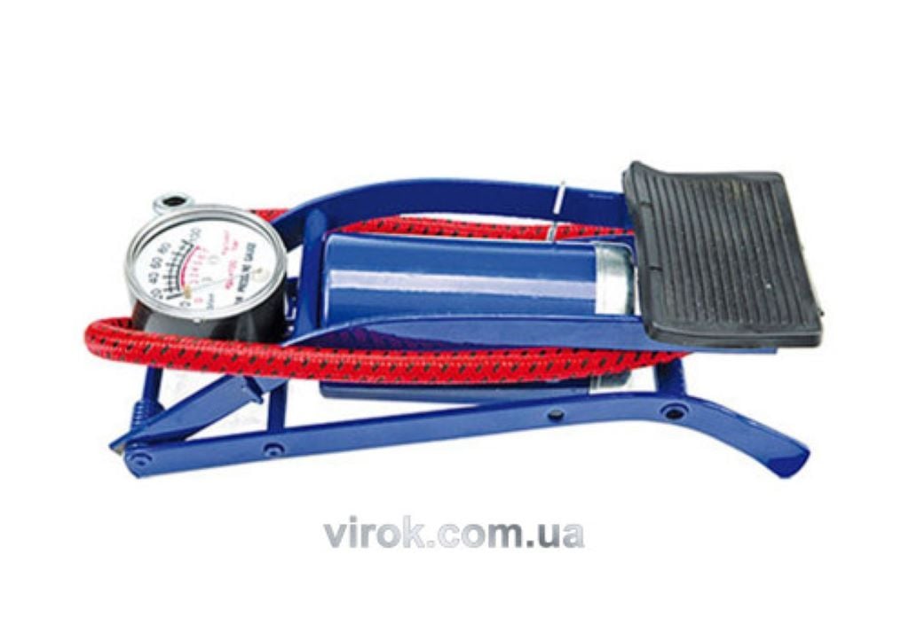 Насос ножний з монометром у коробці 24*7*9см 82000 Virok