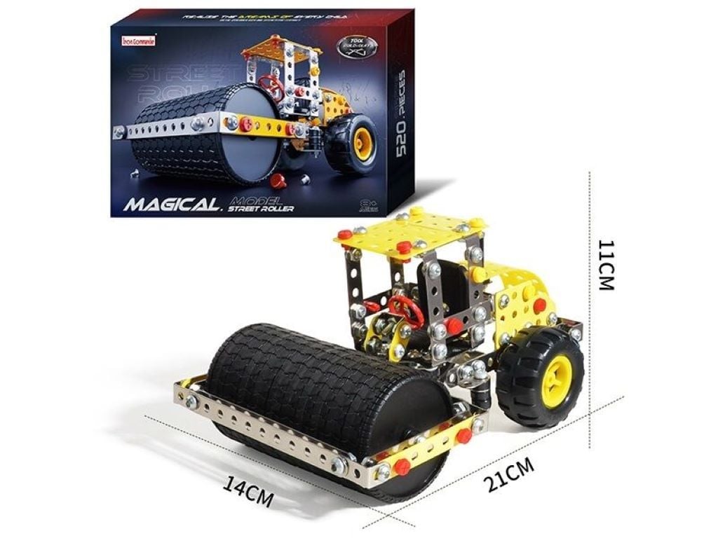 Конструктор металевий 520д Асфальтоукладальник у коробці 34*23*5см 816B-439 Китай