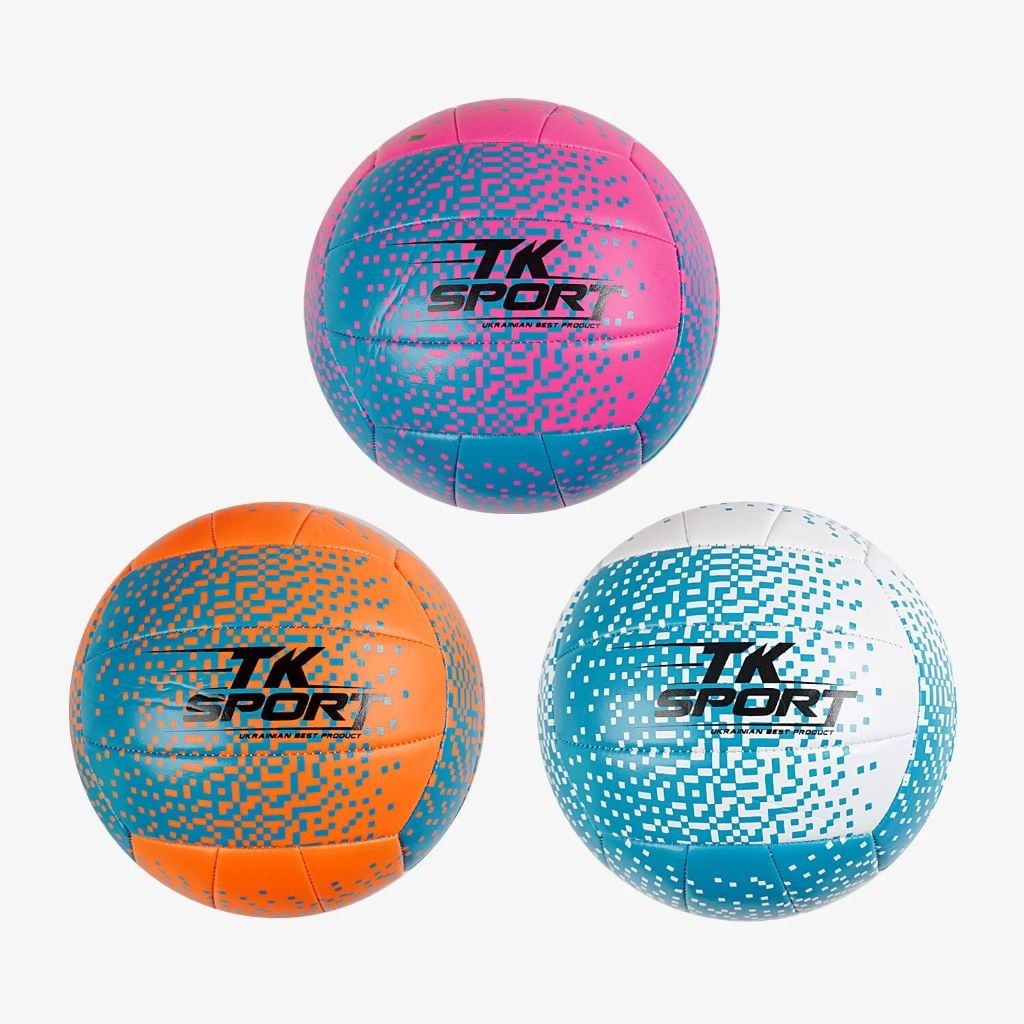 М'яч волейбольний  PVC 280-300гр розмір №5  мікс видів C70348 TK Sport