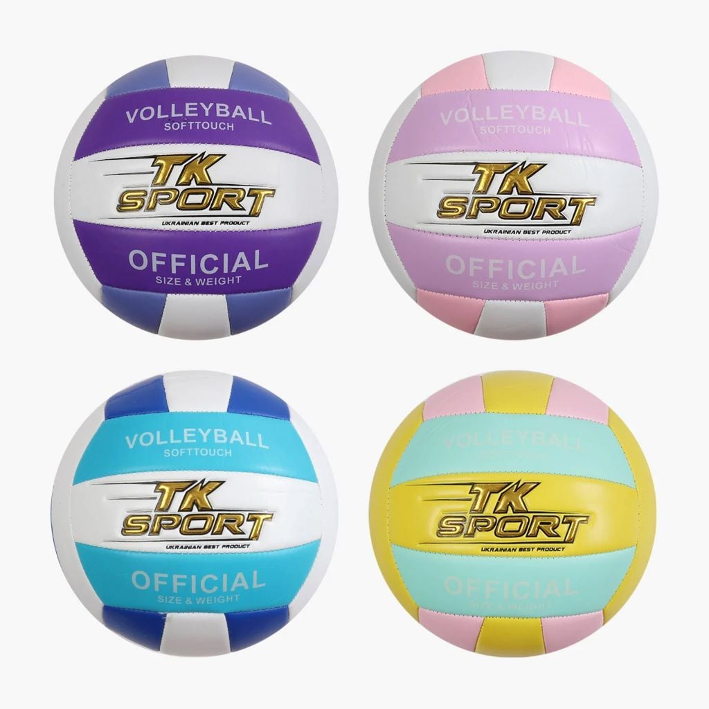 М'яч волейбольний  PVC 280-300гр розмір №5  мікс видів C72980 TK Sport
