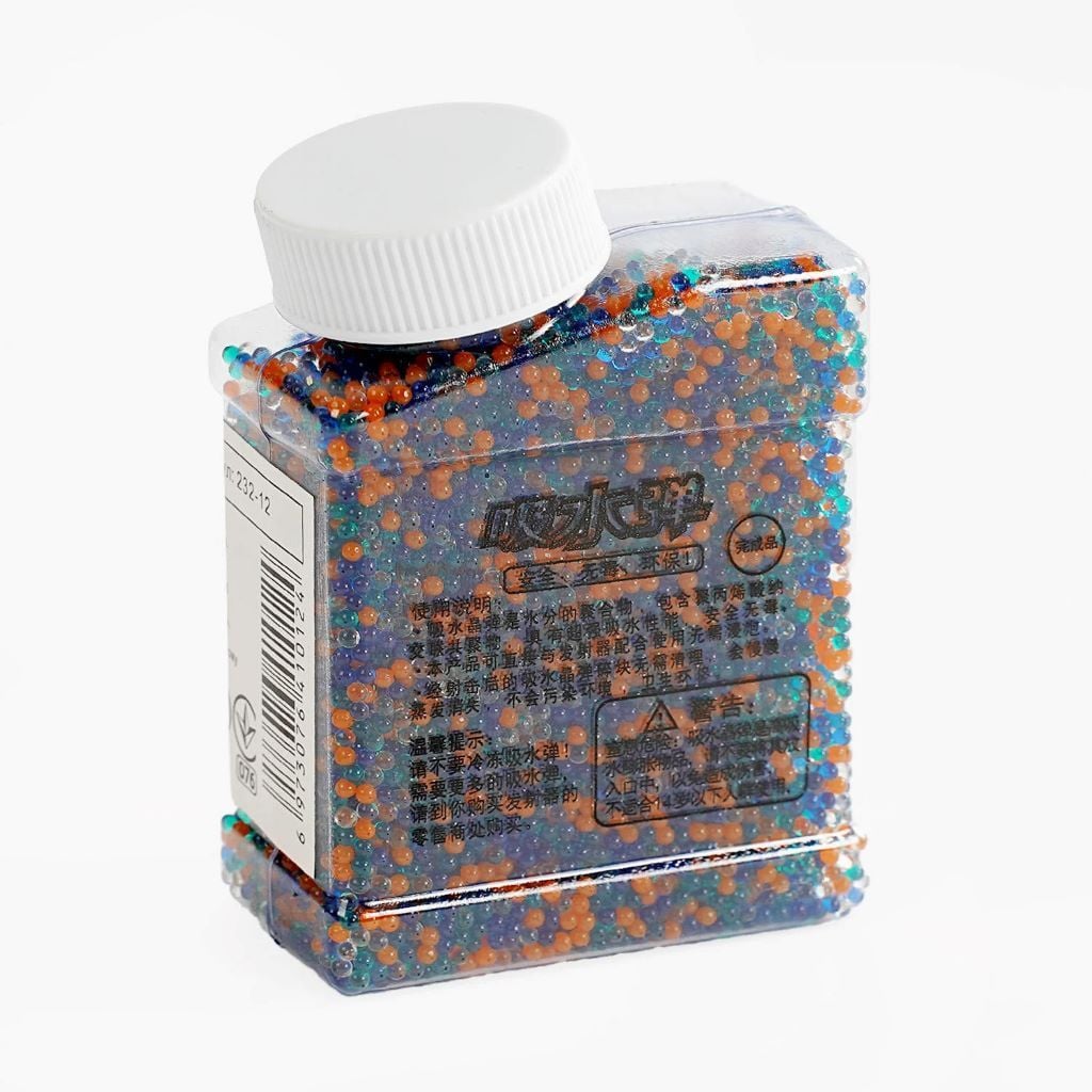 Кулі гідрогельові мікс кольорів у банці 8*5,5*3см 232-12 Китай