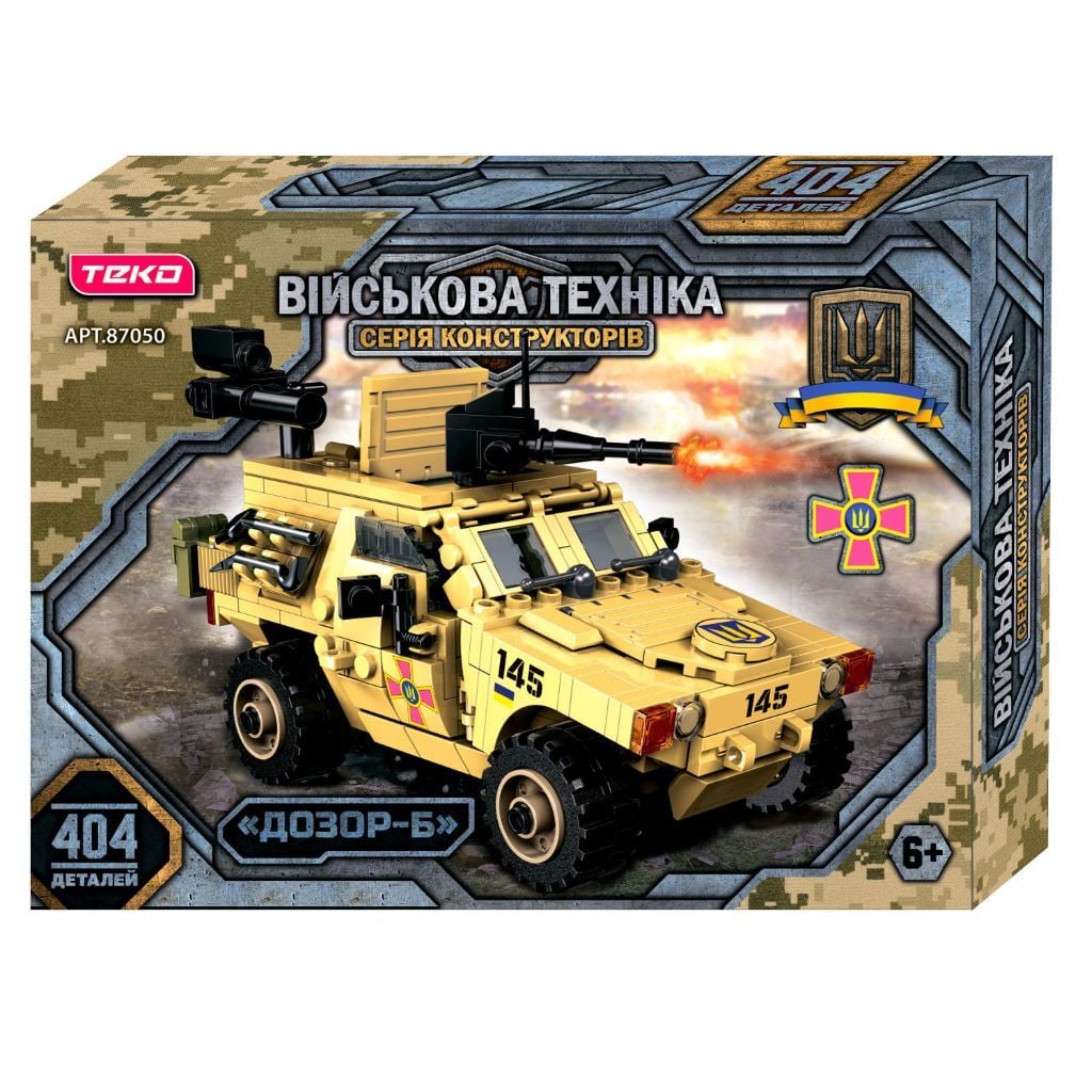 Конструктор 414дет військова техніка Дозор-Б коробка 45*33*7см 87050 Teco Blocks