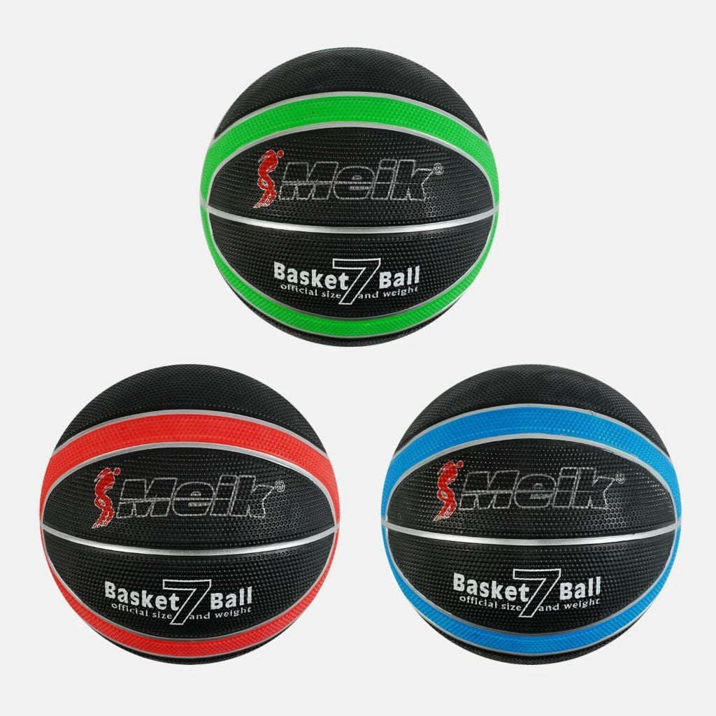 М'яч баскетбольний 510-530г розмір №7 PVC зелений C56007 Китай