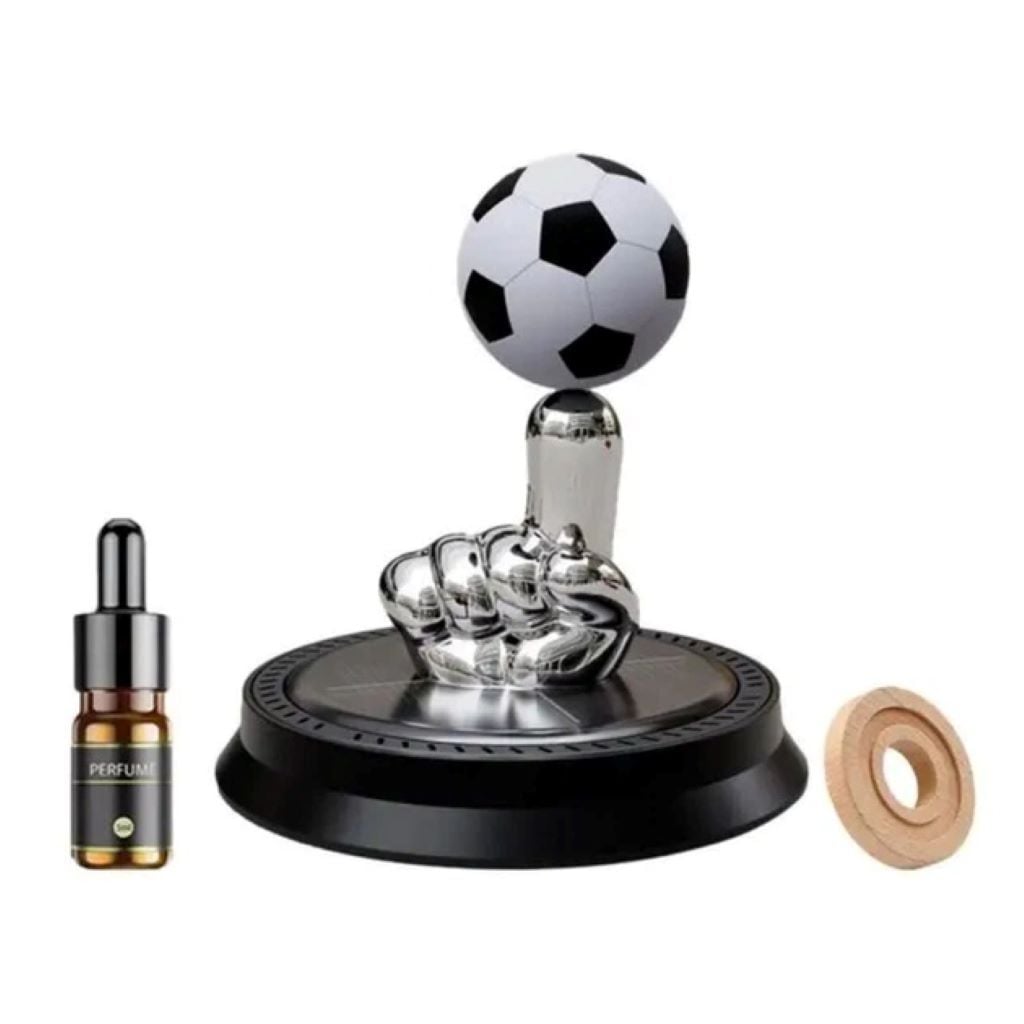 Ароматизатор в авто М'яч на пальці 8см на сонячній батареї жижа у коробці 11*9*9см 26000 Китай