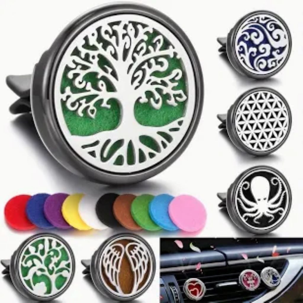 Ароматизатор в авто набір аромакліпси Дерево життя та змінні вкладиши у пакеті 999686 Китай