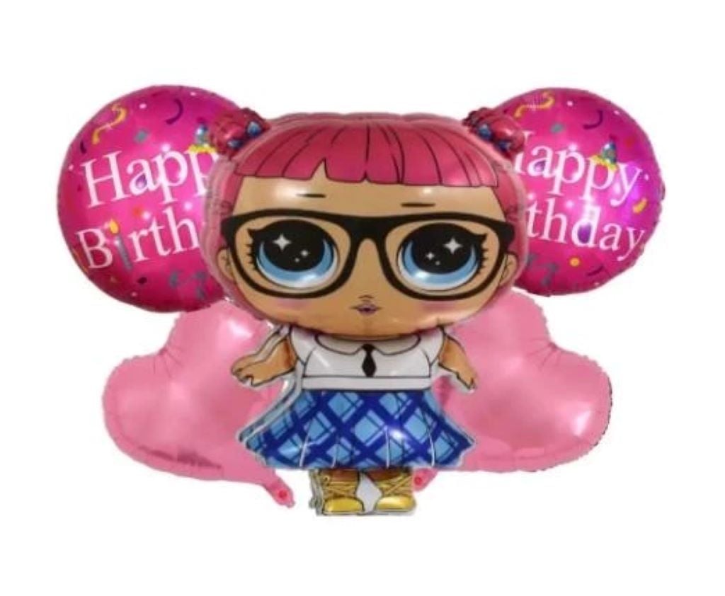 Кульки фольга 5шт в наборі 4шт 18" 1шт 24" LOL 3301-0012 мексика